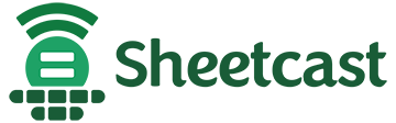 Sheetcast logo.